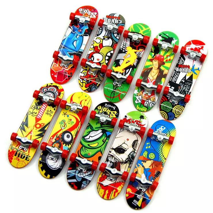 4X Funny Finger Tech Deck Truck Skateboard Boy Children Party Toy Birthday  Gift