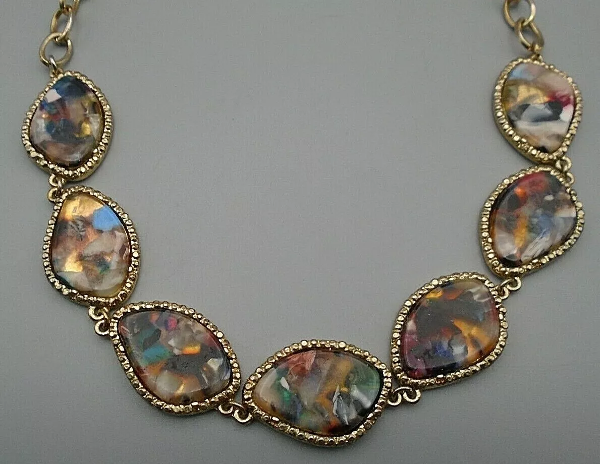 Sugarfix by Baublebar Colorful Stones Gems Embedded In Resin Gold