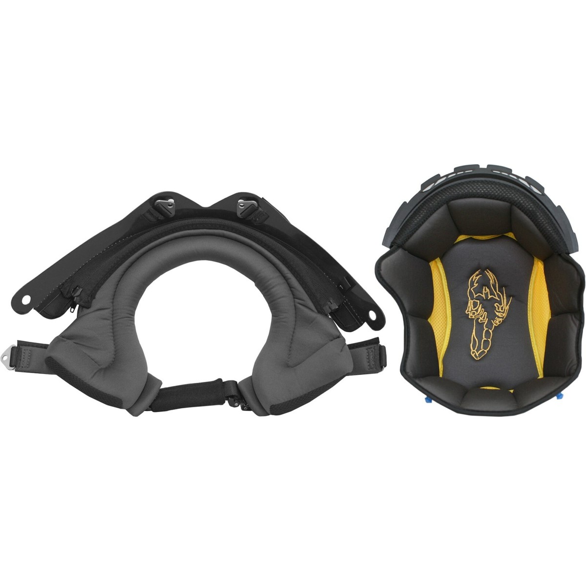scorpion exo 100 helmet liner Liner/Cheek Pad Kit for EXO-R710 Helmets  Motorcycle Gear wicking fabric that helps keep you cool and dry on long rides Covert Fx Kwikwick C Liner