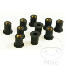 JMP Set of 10 Rubber Nuts M5X0.8 14MM