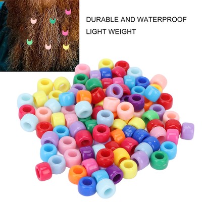 100Pcs Beard Beads Simple Design Perfect Size Glossy Texture Lightwe TOS