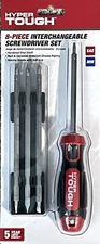 Hyper Tough 8 Piece Interchangeable magnetic Screwdriver Set