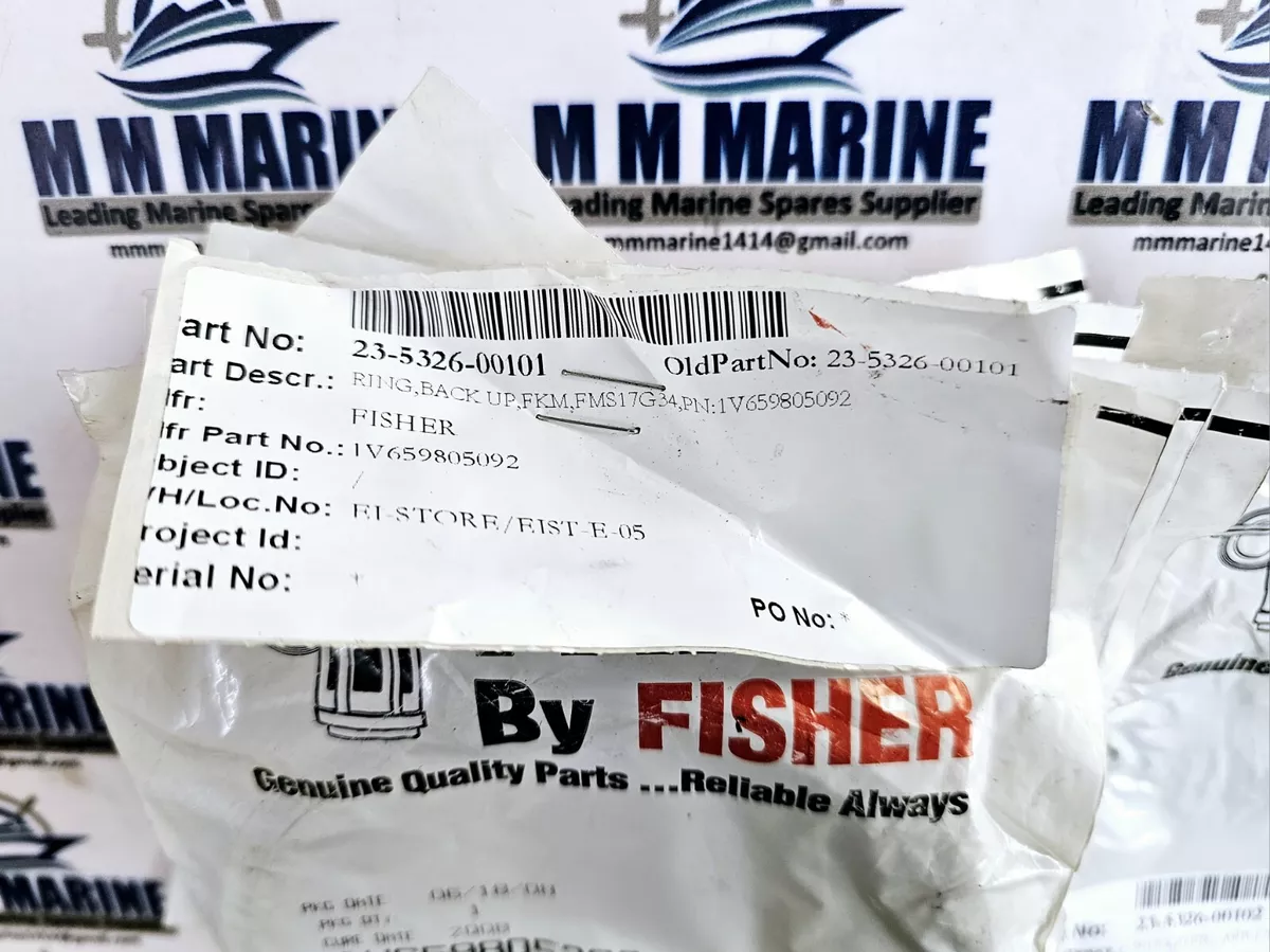 FISHER PARTS | RING, BACK UP, FKM, FMS17G34, PN: 1V659805092 | PN 