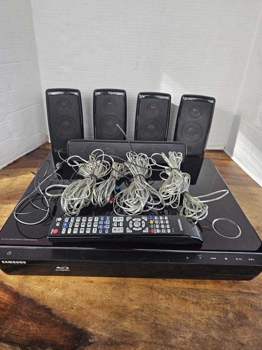 Samsung HT-BD1250 1000W Blu-Ray/DVD Home Theater System Complete Set  Up