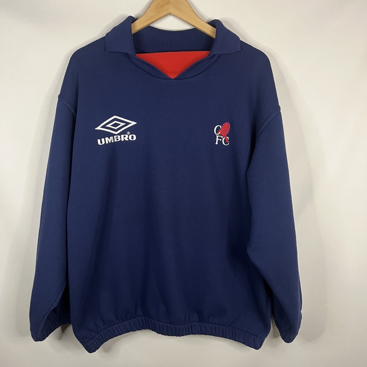 RARE 1990s Vintage Chelsea Shirt Umbro Chelsea FC Sweatshirt RARE 1990s Vintage Chelsea Shirt Umbro Chelsea FC Sweatshirt