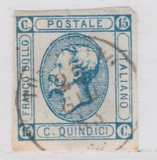 KINGDOM OF ITALY 1863 15 Cents II Type Used A30P9F41194