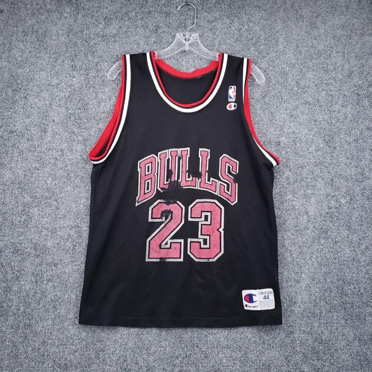 VINTAGE Champion Chicago Bulls Michael Jordan Jersey Mens 44 Large
