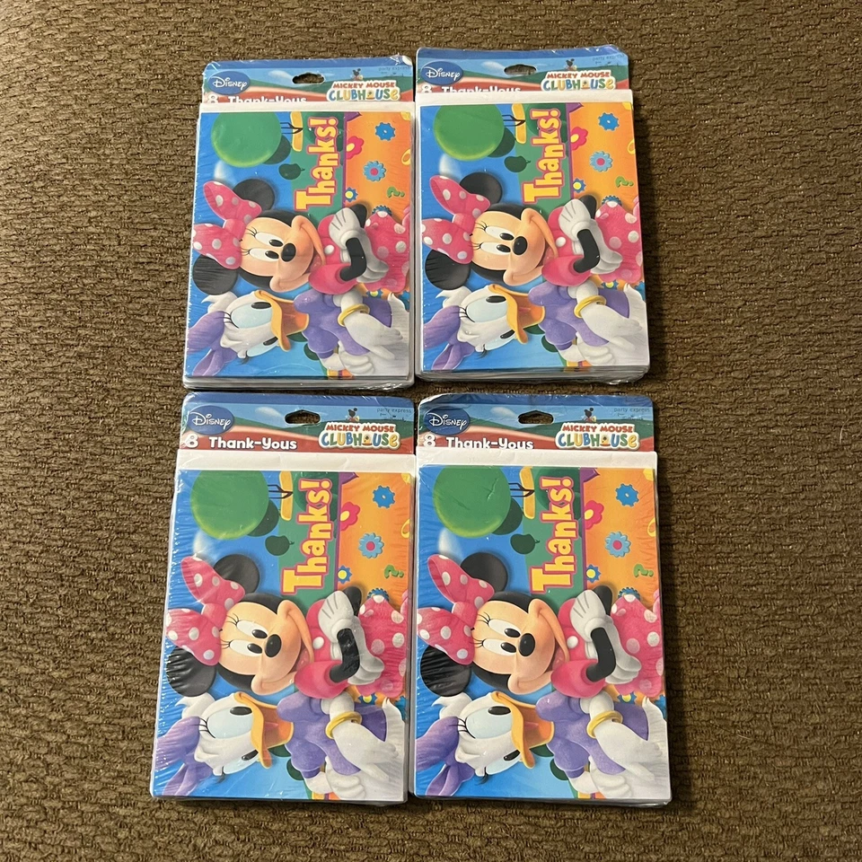 8 Packages Minnie Mouse & Daisy Duck Thank You Cards Notes 64 Cards Envelopes - Image 3 of 4