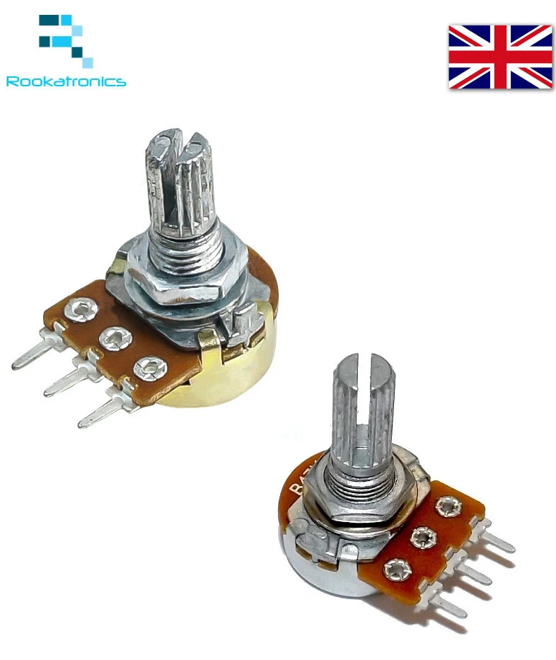 Variable Resistor Adjustable Resistance Linear Taper Potentiometer B1K to B1M - Image 3 of 4