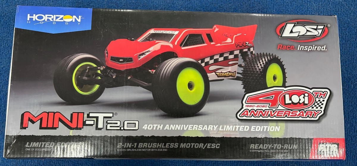 Losi Mini-T 2.0 40th Anniversary Brushless RC Truck Red 1748/2003