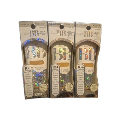 Physicians Formula Super BB Cream Light Lot of 3 Beauty Balm New READ 
