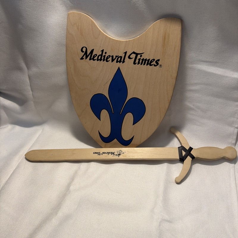 Medieval Times Sword And Shield Wooden