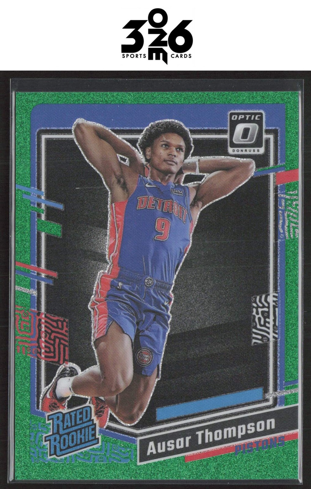 Ausar Thompson 2023-24 Donruss Optic Green Glitter Rookie #235 #/77