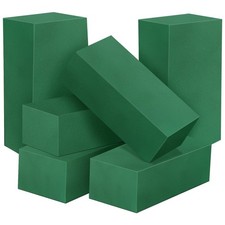 6 PCS Green Wet Dry Floral Foam Blocks Flower Arrangement 5.5x3.1x1.7 Inch
