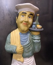 Vintage Ceramic Midwestern Home Waiter/Sommelier Statue
