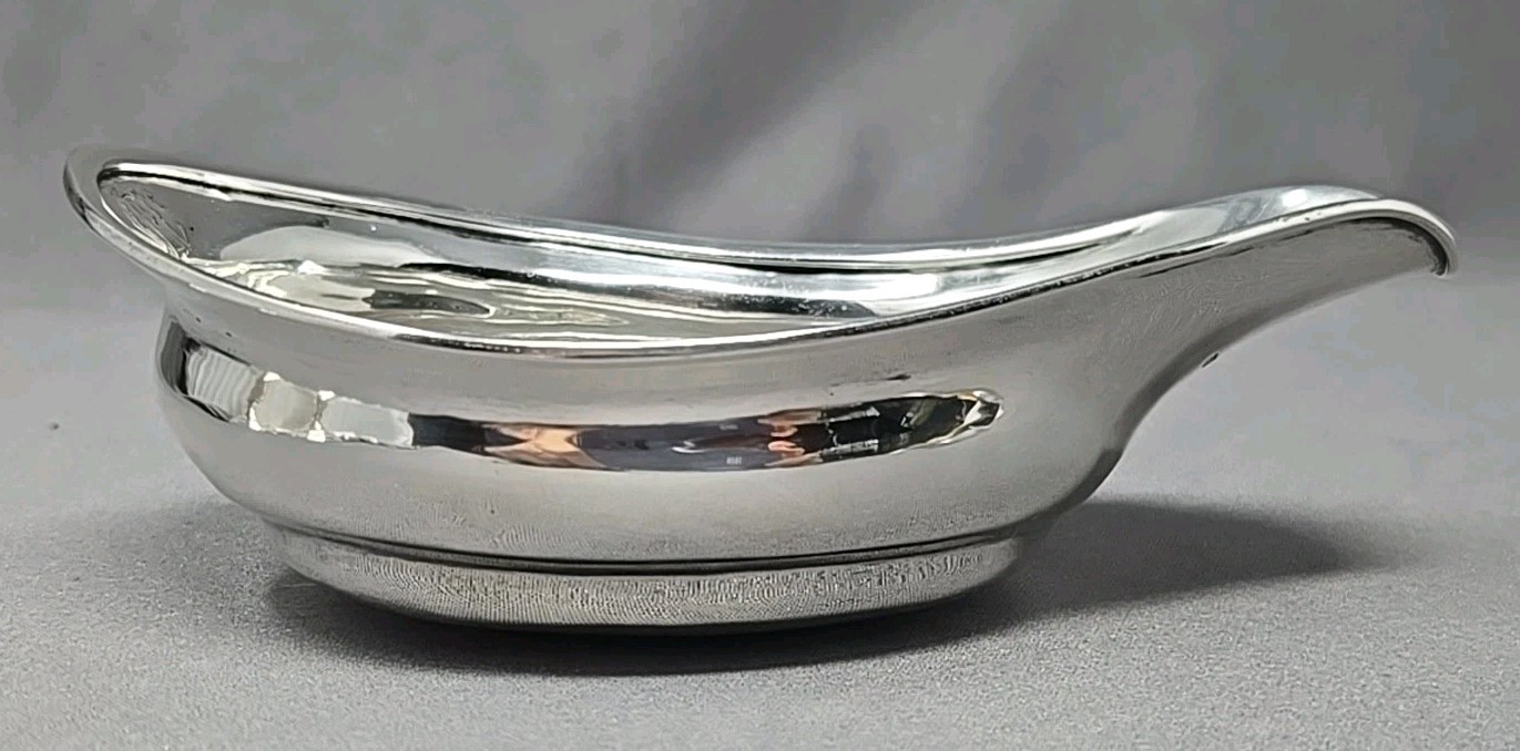 Solomon Hougham Georgian Sterling Silver Pap Boat C. 1815 London