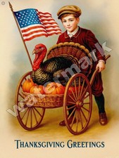 Thanksgiving Greetings Metal Sign 3 Sizes to Choose From