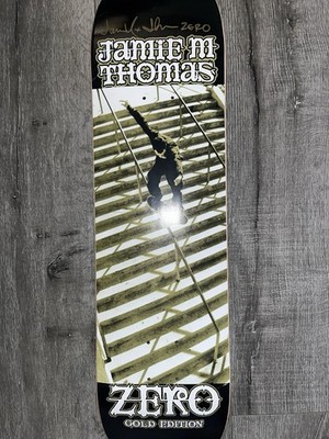 Jamie Thomas Signed Zero 'Smith Grind' Sample Deck Gold Edition