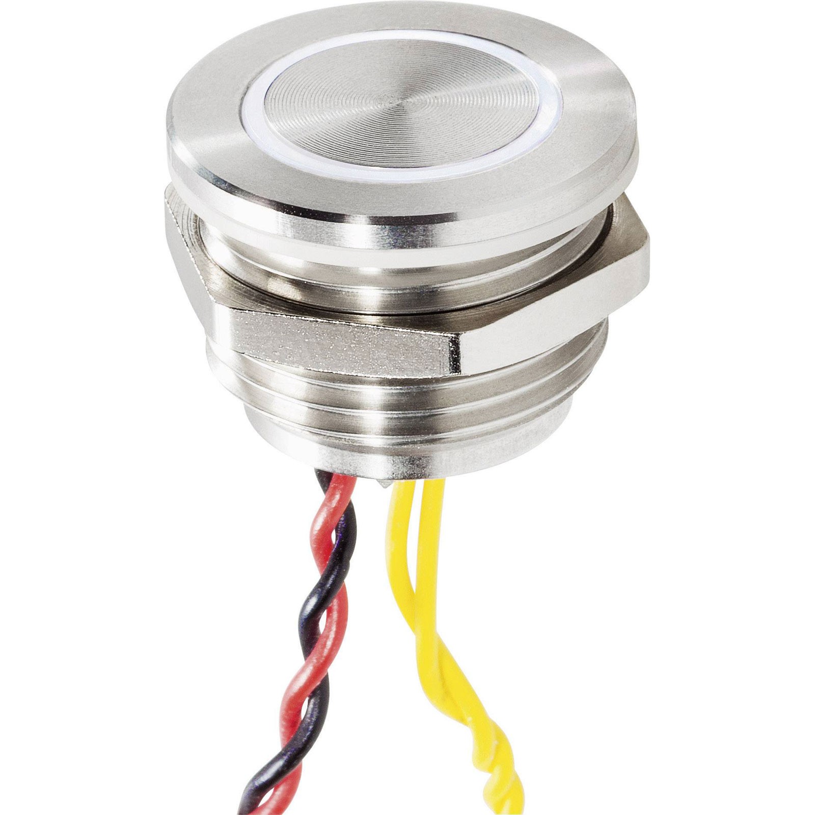 Renkforce Bell Button Stainless Steel Blue LED Shock-Resistant