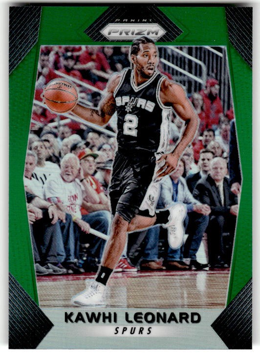 2017-18 Panini Prizm Prizms Green Kawhi Leonard #293 San Antonio Spurs