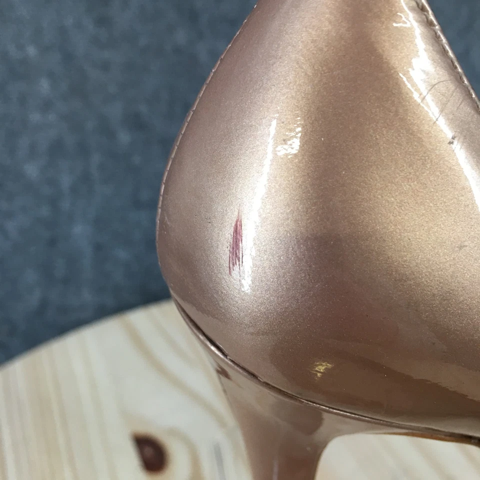 Zapatos Joan & David para mujer 9,5 M de salón oro rosa sin cordones punta redonda tacones de aguja Foto 4 de 4