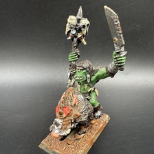 Orc Shaman on Boar Metal Warhammer Fantasy