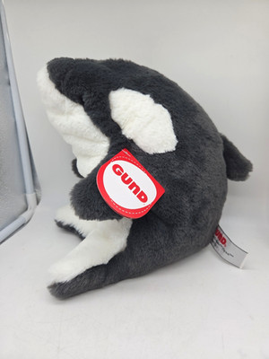 GUND Flynn Orca Whale Plush Premium Soft Stuffed Aquatic Animal  10  NEW