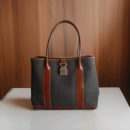 Dooney & Bourke Layla Charcoal Shoulder Tote Bag Purse