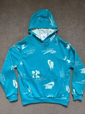 Kids Nike Size XL Youth Teal Blue Pullover Hoodie Sweatshirt NWT