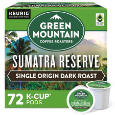 Sumatra Reserve Keurig Single-Serve K-Cup Pods, Dark Roast Coffee, 72 Count