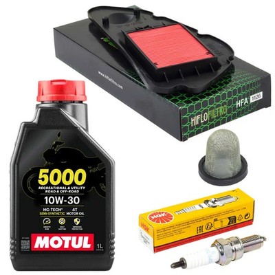 Öl 1L Wartung Set Ölsieb Luftfilter Zündkerze für Honda SH 125 DD AD JF41 13-16