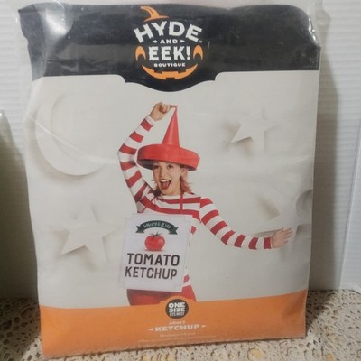 Ketchup Red Halloween Cosplay Costume-Restaurant Bar Work Party-OSFM-Hyde & Eek