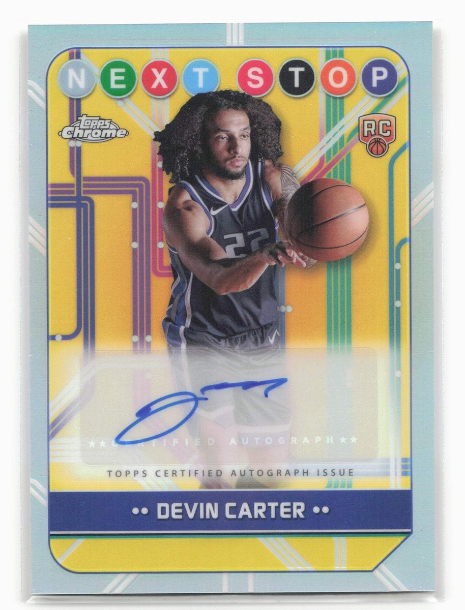 2024-25 Topps Chrome #NSS-DC Devin Carter Next Stop Signatures