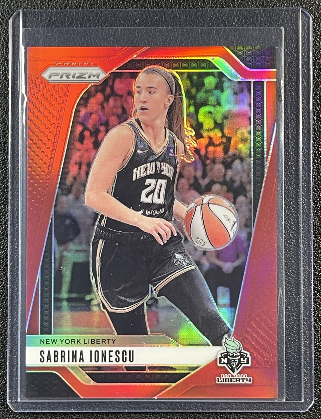 SABRINA IONESCU 2024 PANINI WNBA PRIZM #17 RED /299 LIBERTY