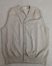 Linea Uomo Mens Marino Wool Sweater Vest Size M   