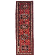 Handmade Vintage Tribal Geometric Wool Oriental Runner Rug Decor Carpet 4X10 ft