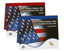 2016 US Mint Uncirculated Set - P& D Coins -  Sealed Box, OGP & COA
