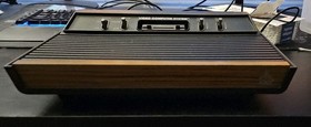 Atari 2600 4-Switch Woodgrain Console 6 Joysticks/Paddles 17 Games Bundle Tested