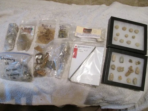 HUGE Lot Dug American Civil War Era Relics Ramrod flintlock bullets Button CASES