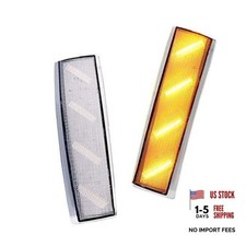 Clear Lens Amber LED Front Side Marker Corner Lights Clear Lens Amber LED Light