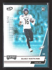 2020 Panini Playoff Quez Watkins #252 3rd Down Rookie /25 Eagles JT548