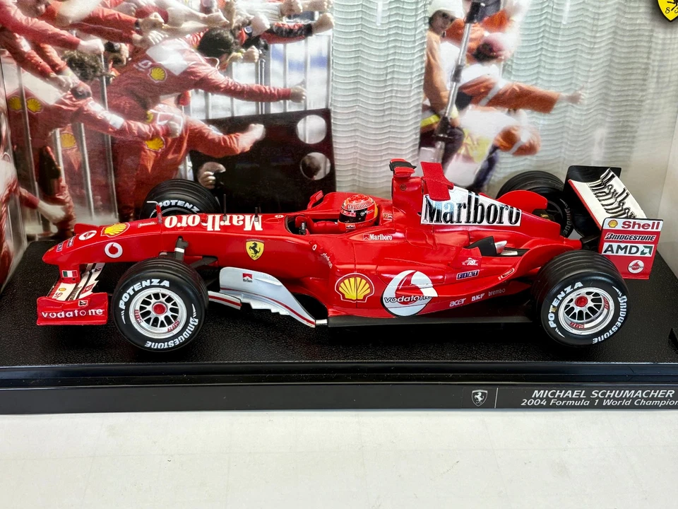 1:18 Hot Wheels Ferrari F2004 Michael Schumacher World Champion  B6201 Marlboro - Image 2 of 4