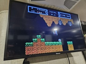 NES Top Loader NES-101 Bundle TESTED -1 Dogbone Controller - 23 Games - Mario 3+