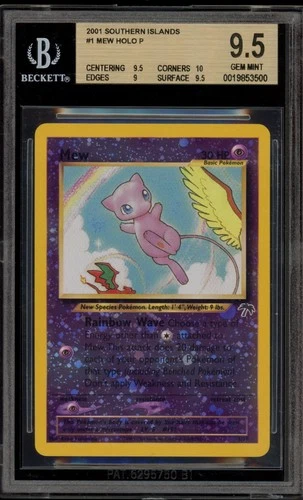 Pokemon Mew Southern Islands Holo Promo #1 BGS 9.5 Gem Mint
