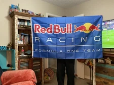 Red Bull Racing Formula 1 Team, 3 X 5 Flag Banner, One Sided W Grommets, New,