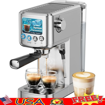 #ad Espresso Machine 20bar Pressure Instant Heating Cold Brew Milk Frother New $127.86