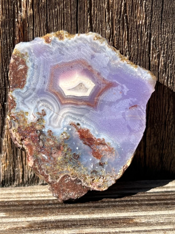 Losa cruda de ágata púrpura Passion Foto 3 de 4