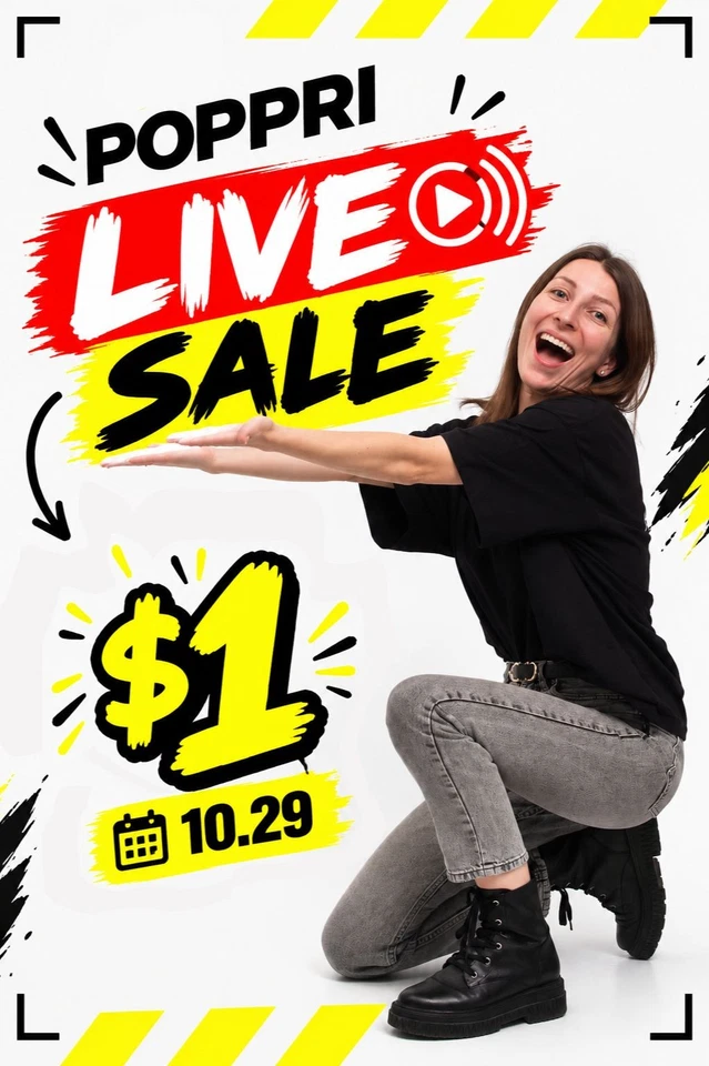 🔥 $1 LIVE SALE! POPPRI — BIG DEALS, HOT FINDS & WILD BIDS! 💥