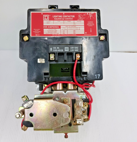 Square D 200 Amp 3 Pole Lighting Contactor 120 V Coil 8903 SVO11 SV011
