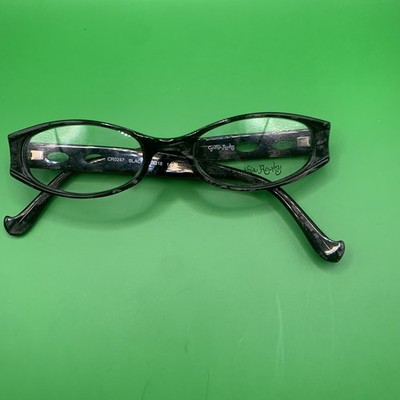 Cynthia Rowley CR0247 Black Full Rim Eyeglass Frames 50-18-140 Womens